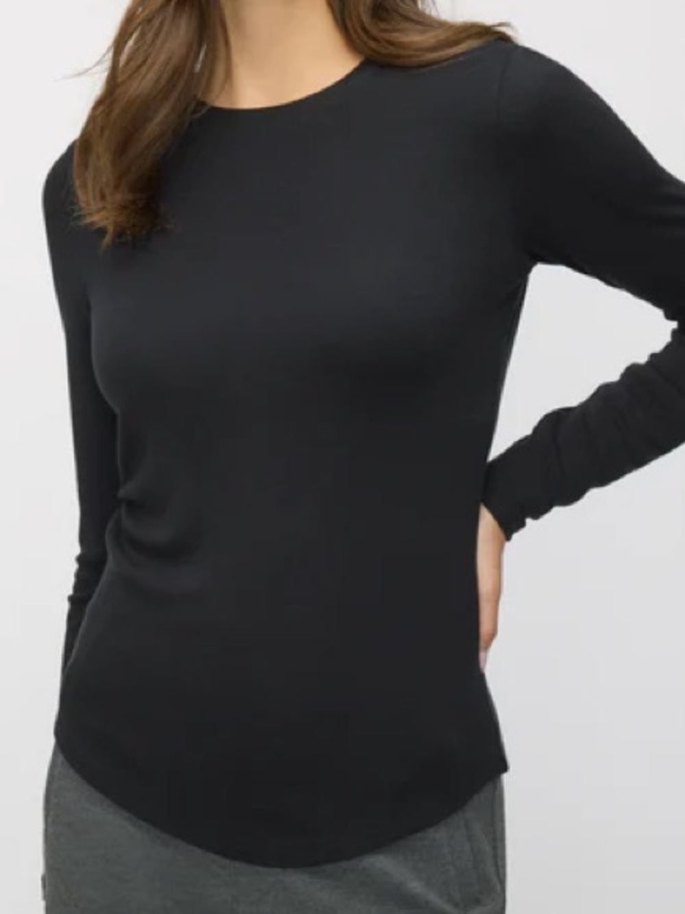 Kit and Ace Cashmere blend long sleeve crew